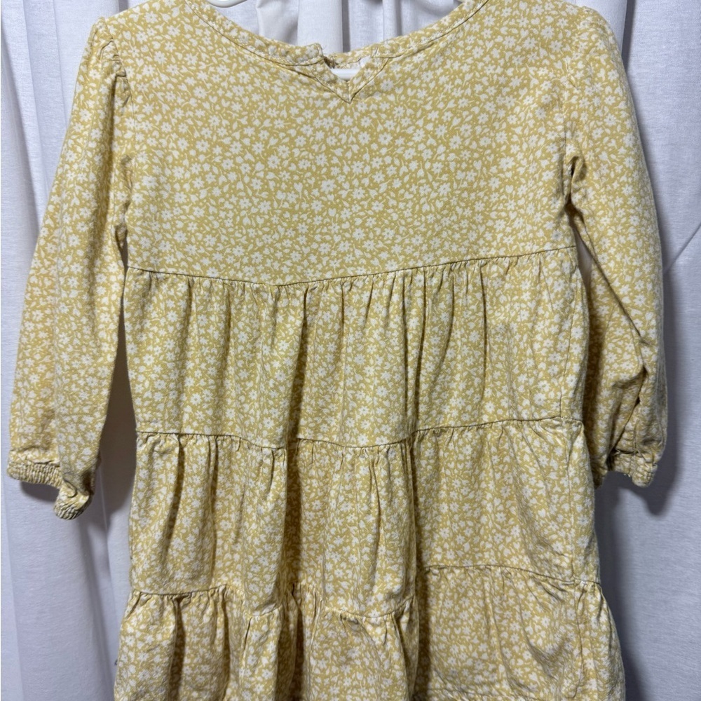 Little Co Lauren Conrad Yellow Floral Tiered Dress